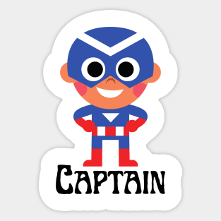 Avonger Captain Super Hero | Light Colors Combination Sticker